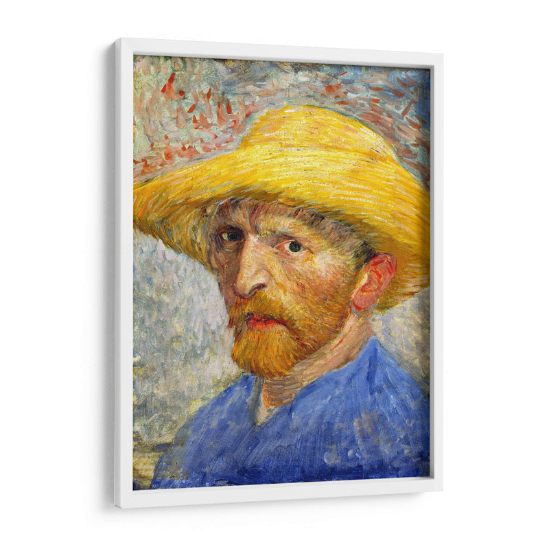 Autorretrato con sombrero de paja (1887) - I - Vincent Van Gogh | Cuadro decorativo de Canvas Lab