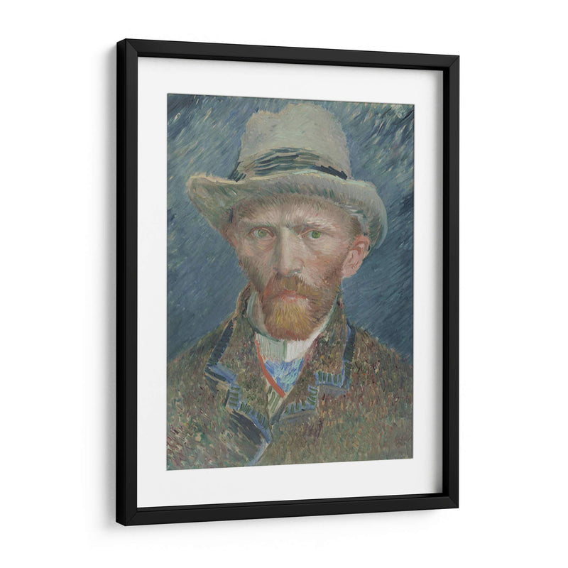 Autorretrato con sombrero de fieltro gris (1887) - I - Vincent Van Gogh | Cuadro decorativo de Canvas Lab