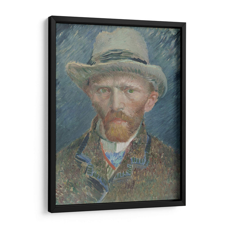 Autorretrato con sombrero de fieltro gris (1887) - I - Vincent Van Gogh | Cuadro decorativo de Canvas Lab