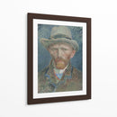 Autorretrato con sombrero de fieltro gris (1887) - I - Vincent Van Gogh | Cuadro decorativo de Canvas Lab