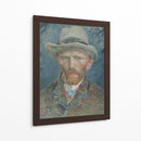 Autorretrato con sombrero de fieltro gris (1887) - I - Vincent Van Gogh | Cuadro decorativo de Canvas Lab
