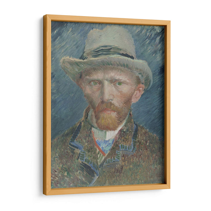 Autorretrato con sombrero de fieltro gris (1887) - I - Vincent Van Gogh | Cuadro decorativo de Canvas Lab