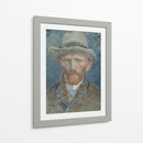Autorretrato con sombrero de fieltro gris (1887) - I - Vincent Van Gogh | Cuadro decorativo de Canvas Lab