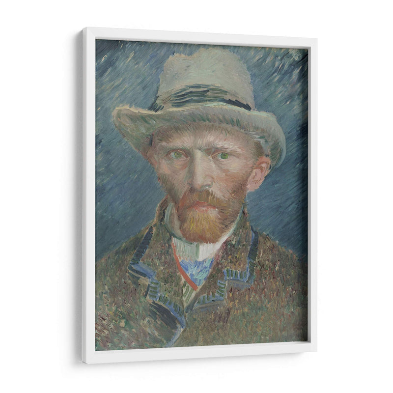 Autorretrato con sombrero de fieltro gris (1887) - I - Vincent Van Gogh | Cuadro decorativo de Canvas Lab