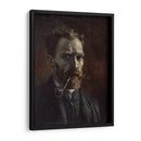 Autorretrato con pipa (1886) - I - Vincent Van Gogh | Cuadro decorativo de Canvas Lab