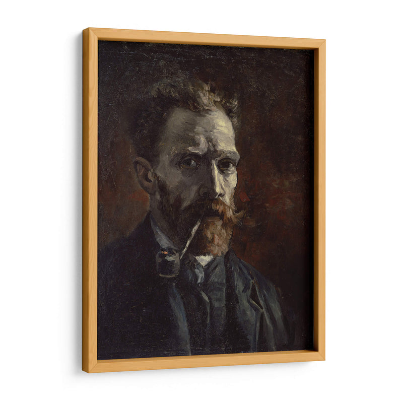 Autorretrato con pipa (1886) - I - Vincent Van Gogh | Cuadro decorativo de Canvas Lab