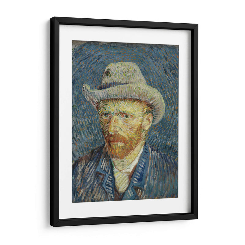 Autorretrato con sombrero de fieltro gris (1887) - II - Vincent Van Gogh | Cuadro decorativo de Canvas Lab