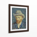 Autorretrato con sombrero de fieltro gris (1887) - II - Vincent Van Gogh | Cuadro decorativo de Canvas Lab