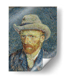 Autorretrato con sombrero de fieltro gris (1887) - II - Vincent Van Gogh | Cuadro decorativo de Canvas Lab
