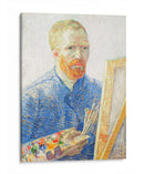 Autorretrato al caballete - Vincent Van Gogh | Cuadro decorativo de Canvas Lab