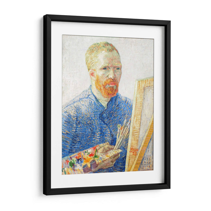 Autorretrato al caballete - Vincent Van Gogh | Cuadro decorativo de Canvas Lab