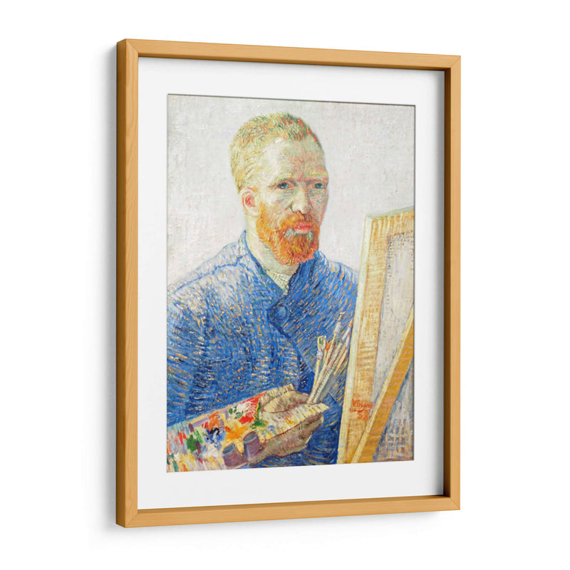 Autorretrato al caballete - Vincent Van Gogh | Cuadro decorativo de Canvas Lab