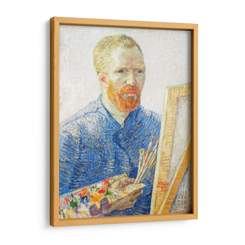 Autorretrato al caballete - Vincent Van Gogh | Cuadro decorativo de Canvas Lab