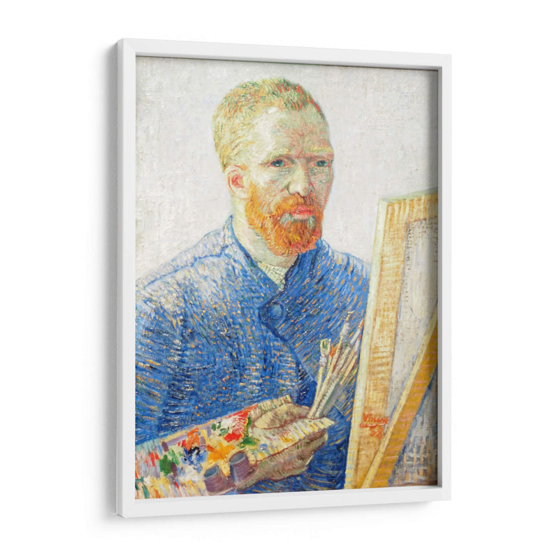 Autorretrato al caballete - Vincent Van Gogh | Cuadro decorativo de Canvas Lab