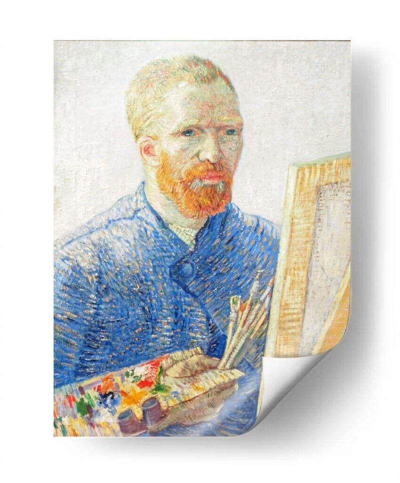 Autorretrato al caballete - Vincent Van Gogh | Cuadro decorativo de Canvas Lab