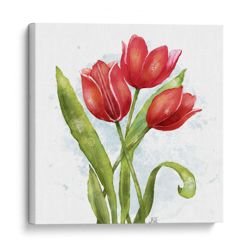 Tulipán Rojo Splash Ii - Jade Reynolds | Cuadro decorativo de Canvas Lab