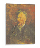 Autorretrato con pipa y vaso - Vincent Van Gogh | Cuadro decorativo de Canvas Lab