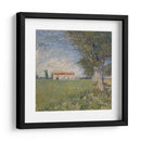 Casa en campo de trigo - Vincent Van Gogh | Cuadro decorativo de Canvas Lab