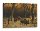 Jabalíes en la nieve - Rosa Bonheur | Cuadro decorativo de Canvas Lab