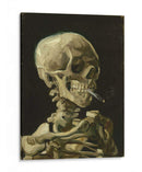 Cráneo fumando un cigarrillo - Vincent Van Gogh | Cuadro decorativo de Canvas Lab