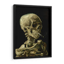 Cráneo fumando un cigarrillo - Vincent Van Gogh | Cuadro decorativo de Canvas Lab