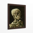 Cráneo fumando un cigarrillo - Vincent Van Gogh | Cuadro decorativo de Canvas Lab