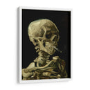 Cráneo fumando un cigarrillo - Vincent Van Gogh | Cuadro decorativo de Canvas Lab