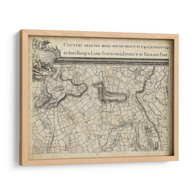 Mapa De Londres Grid Iii | Cuadro decorativo de Canvas Lab