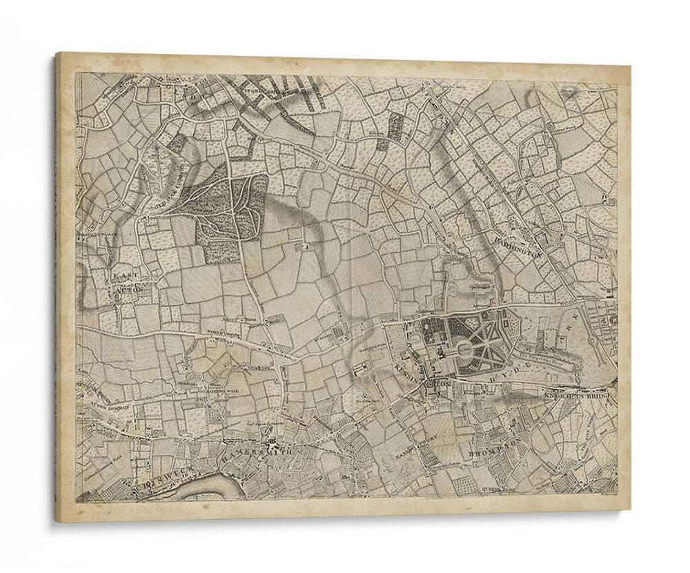 Mapa De Londres Grid Vi | Cuadro decorativo de Canvas Lab