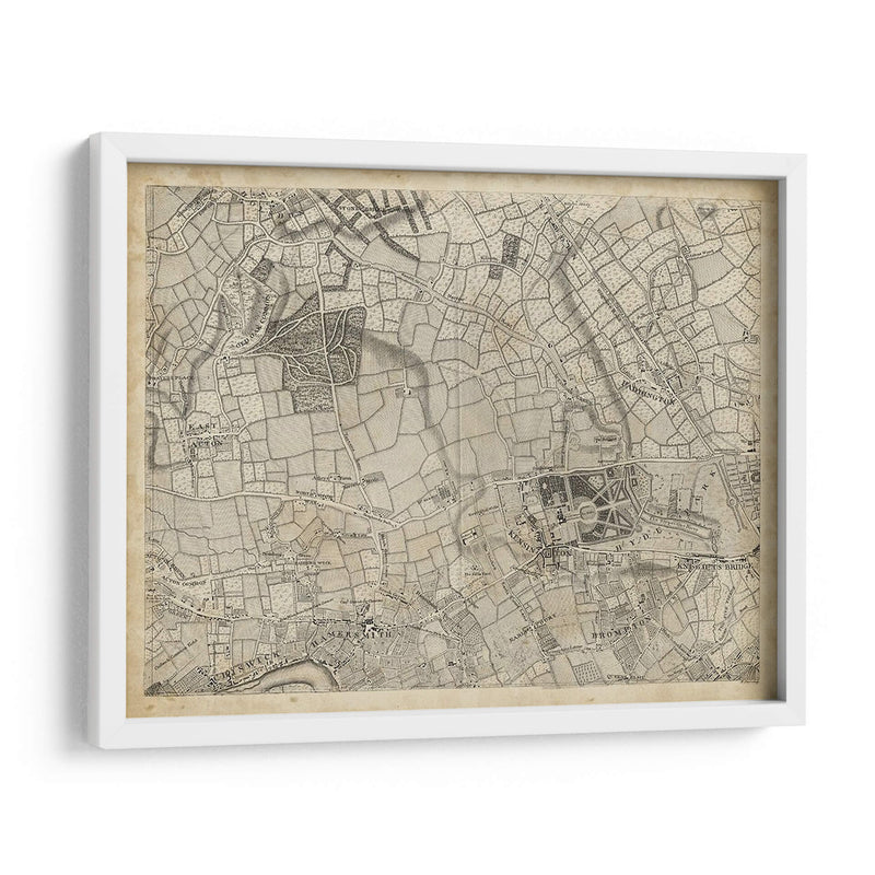 Mapa De Londres Grid Vi | Cuadro decorativo de Canvas Lab