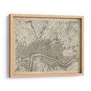Mapa De Londres Grid Vii | Cuadro decorativo de Canvas Lab