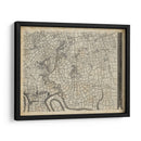 Mapa De Londres Grid Viii | Cuadro decorativo de Canvas Lab