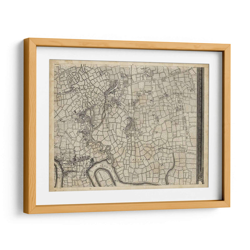 Mapa De Londres Grid Viii | Cuadro decorativo de Canvas Lab