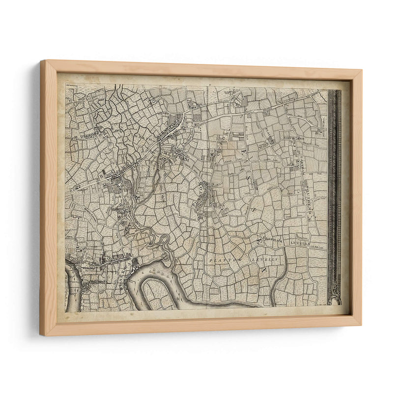 Mapa De Londres Grid Viii | Cuadro decorativo de Canvas Lab