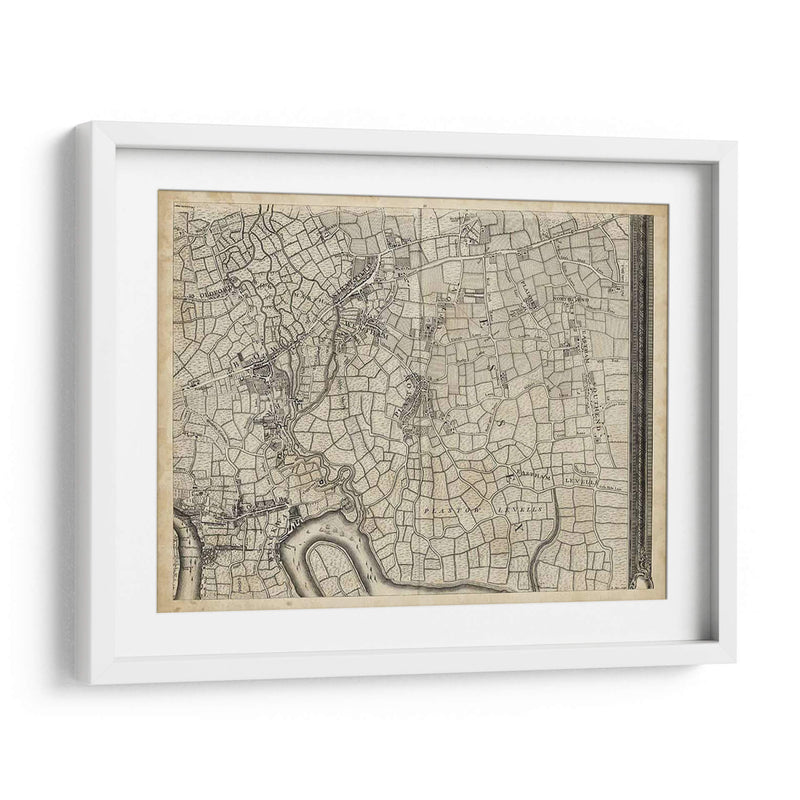 Mapa De Londres Grid Viii | Cuadro decorativo de Canvas Lab