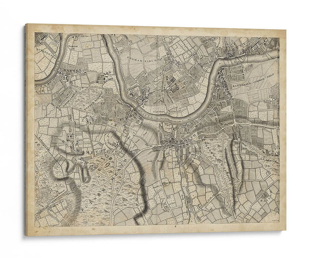 Mapa De Londres Grid X | Cuadro decorativo de Canvas Lab