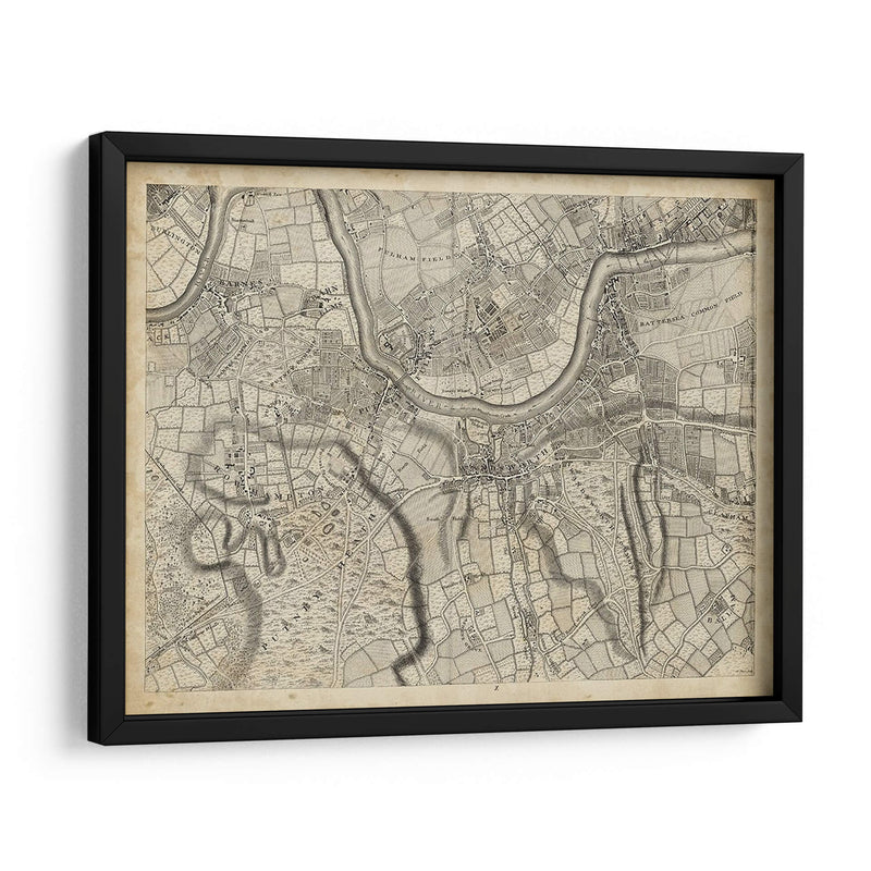 Mapa De Londres Grid X | Cuadro decorativo de Canvas Lab