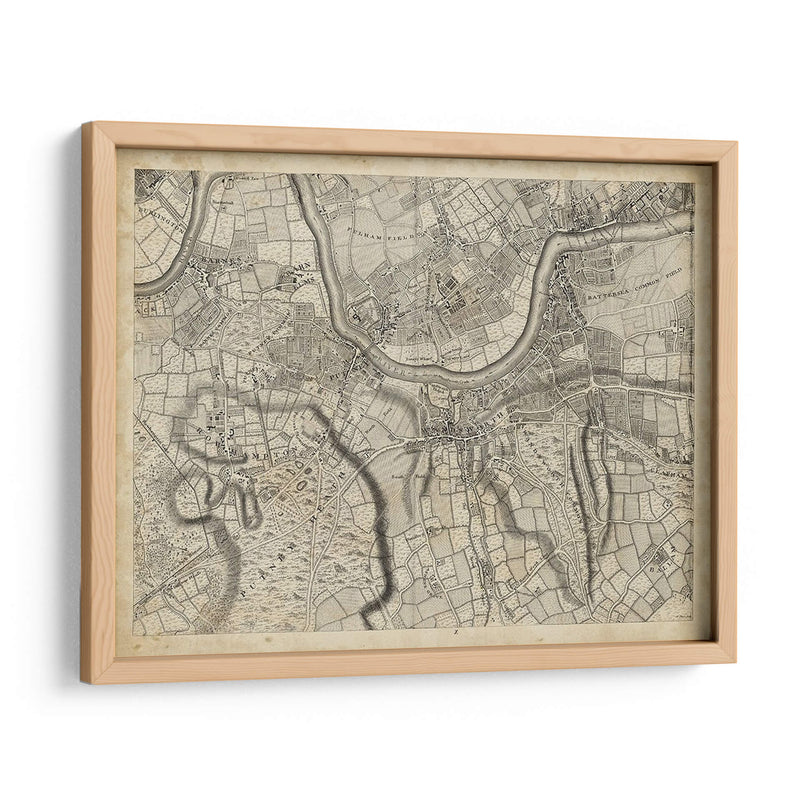 Mapa De Londres Grid X | Cuadro decorativo de Canvas Lab