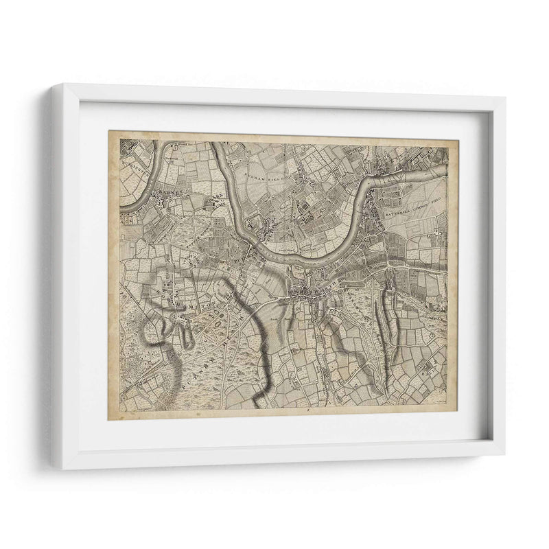 Mapa De Londres Grid X | Cuadro decorativo de Canvas Lab