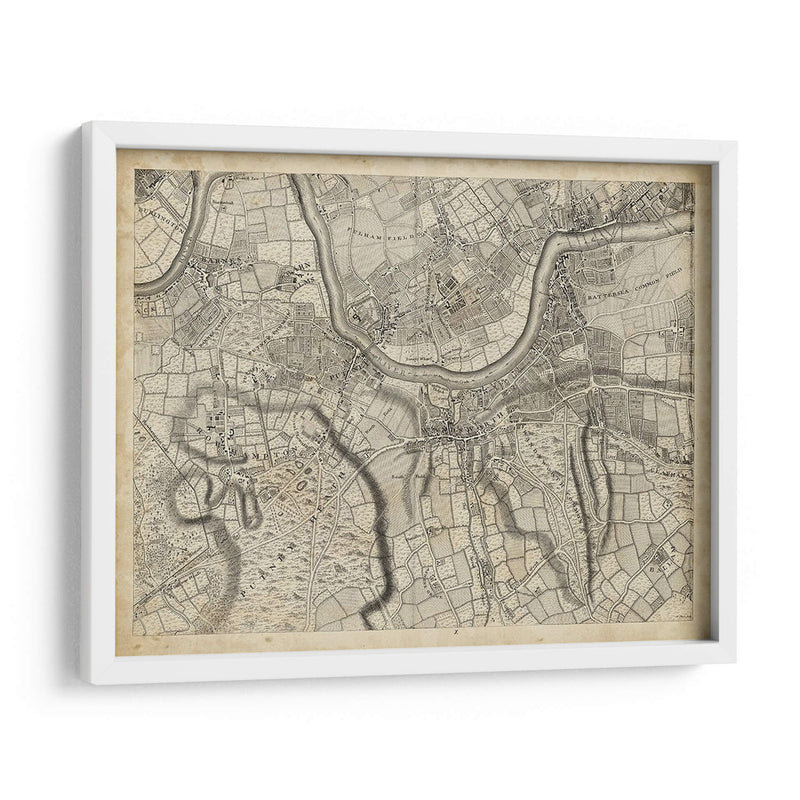 Mapa De Londres Grid X | Cuadro decorativo de Canvas Lab