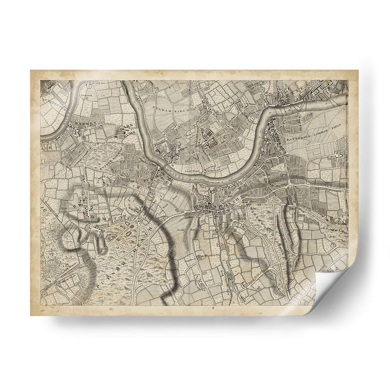 Mapa De Londres Grid X | Cuadro decorativo de Canvas Lab