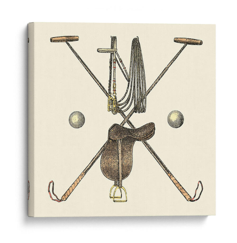 Sillín De Polo Personalizado | Cuadro decorativo de Canvas Lab