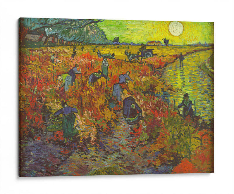 El viñedo rojo - Vincent Van Gogh | Cuadro decorativo de Canvas Lab