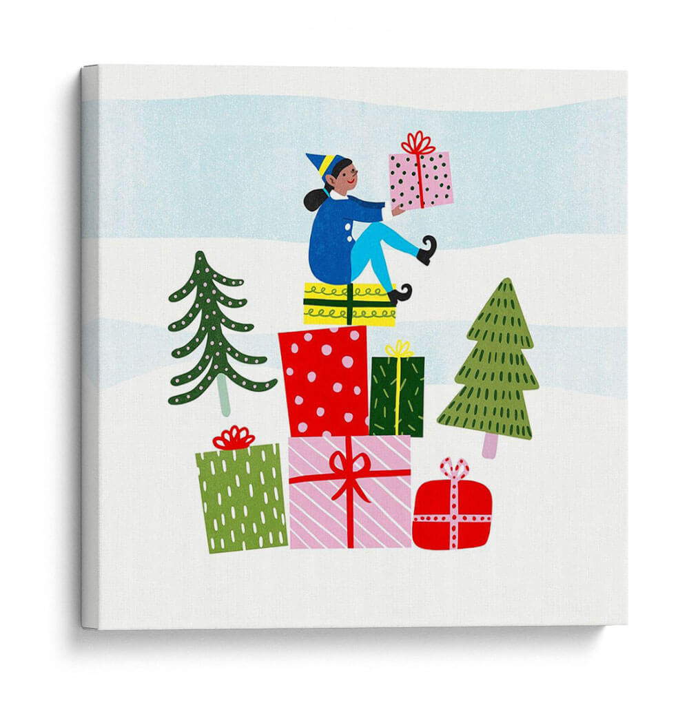 Santas Pequeños Ayudantes I - Susan Savory | Cuadro decorativo de Canvas Lab