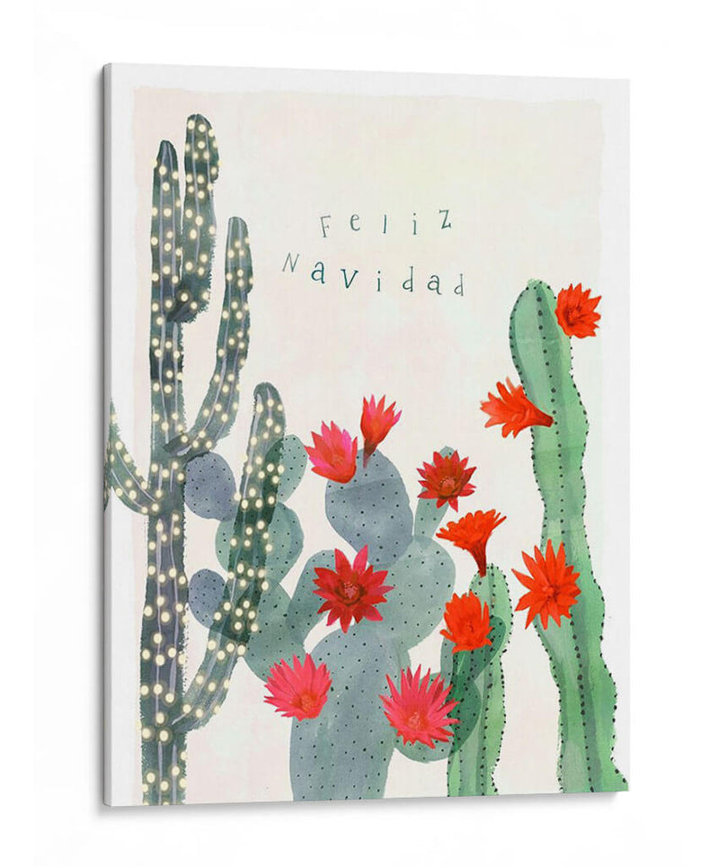 Desert Christmas Cactus Ii - Susan Savory | Cuadro decorativo de Canvas Lab