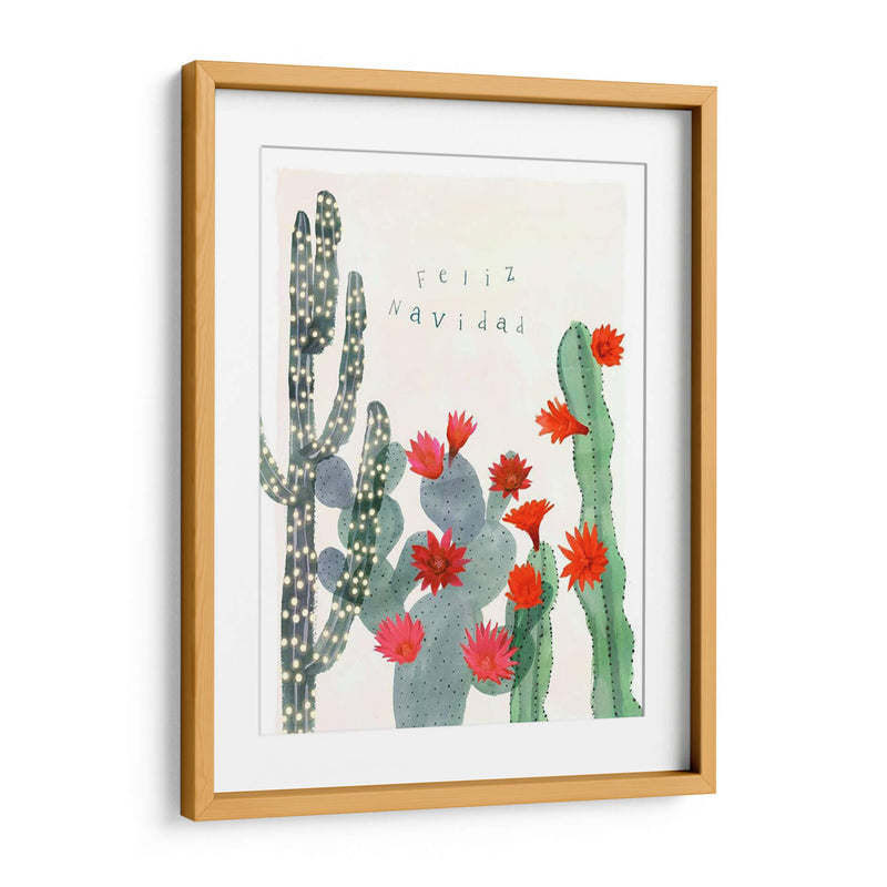 Desert Christmas Cactus Ii - Susan Savory | Cuadro decorativo de Canvas Lab