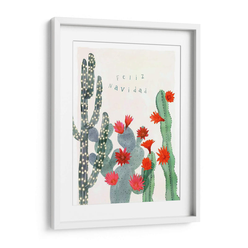 Desert Christmas Cactus Ii - Susan Savory | Cuadro decorativo de Canvas Lab