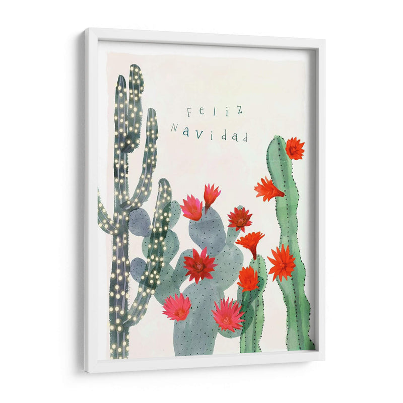 Desert Christmas Cactus Ii - Susan Savory | Cuadro decorativo de Canvas Lab