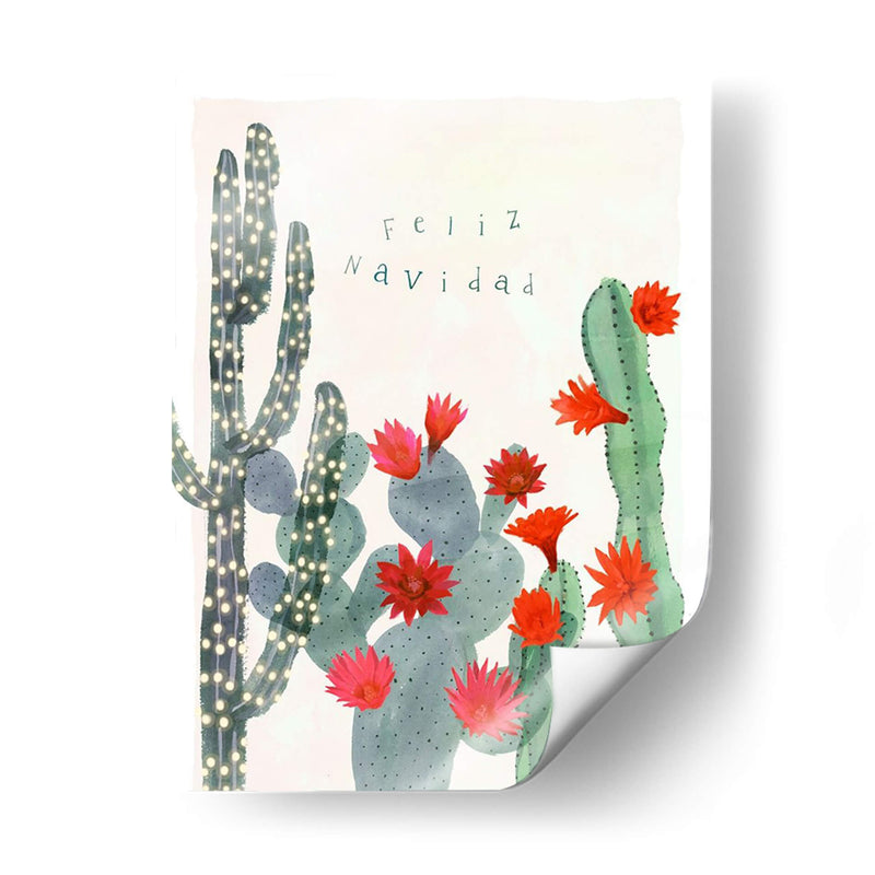 Desert Christmas Cactus Ii - Susan Savory | Cuadro decorativo de Canvas Lab