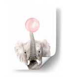 Elephant Bubble Gum | Cuadro decorativo de Canvas Lab